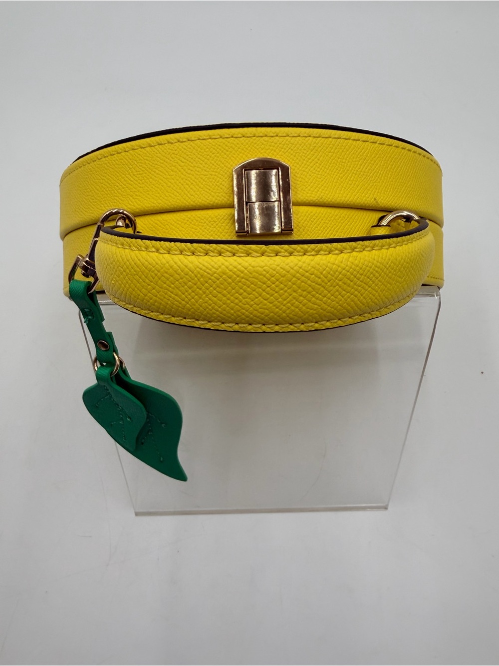 Yellow Lemon Slice Aldo Rhinestone Novelty Top-Handle Bag with Crossbody Strap - Picture 9 of 15